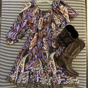 Lola P boho/western dress. LNWOT